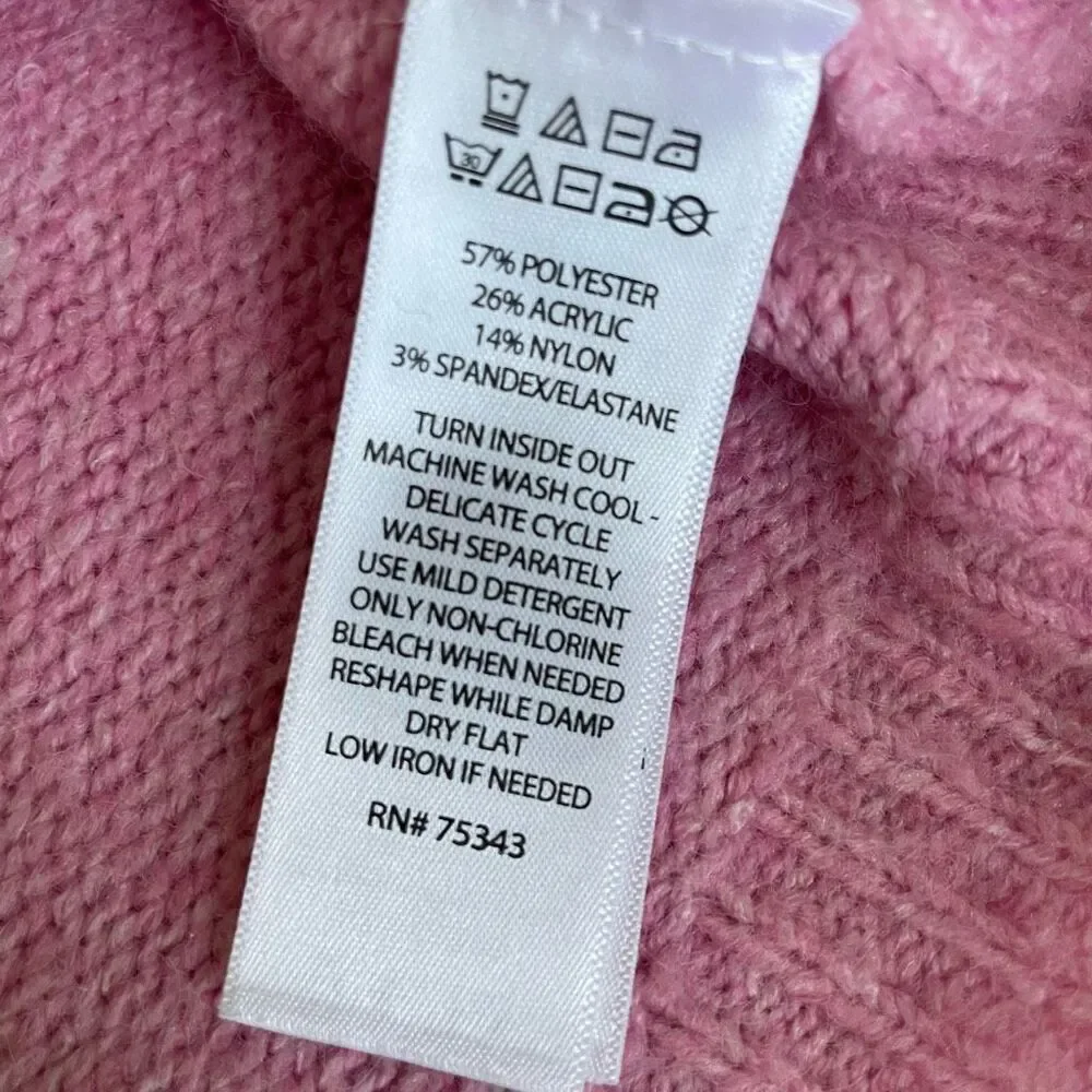 Cupcakes and Cashmere Sweater Pink Ombre Color Block Soft L - Picture 6 of 6